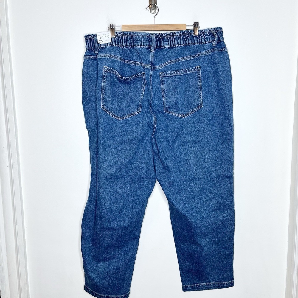 Lane Bryant Signature Fit Mom Jeans Womens 22 High Rise Elastic Waist Comfort - Picture 5 of 7